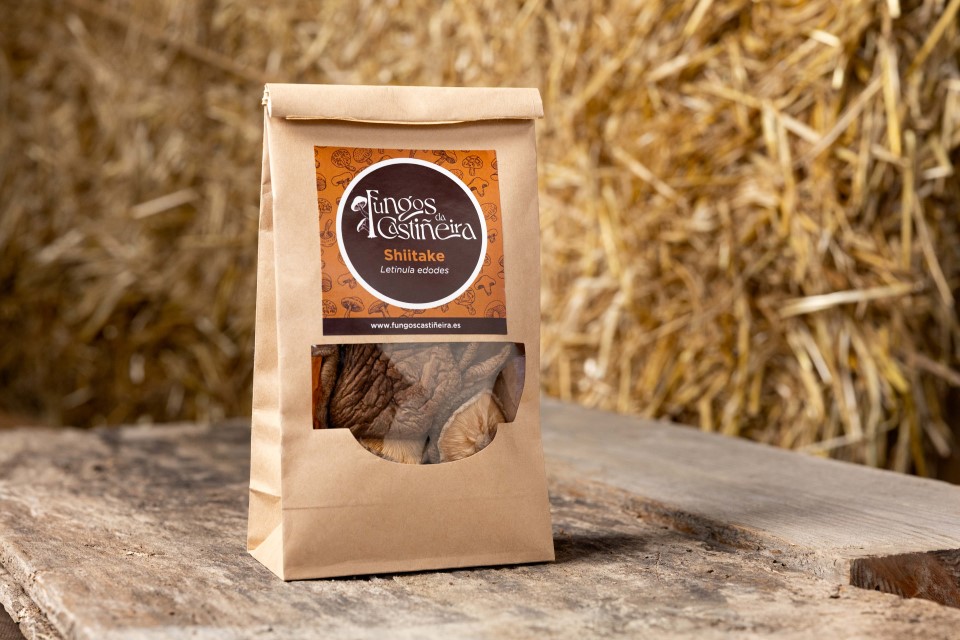 Fungos da Castiñeira - Setas Shiitake deshidratadas